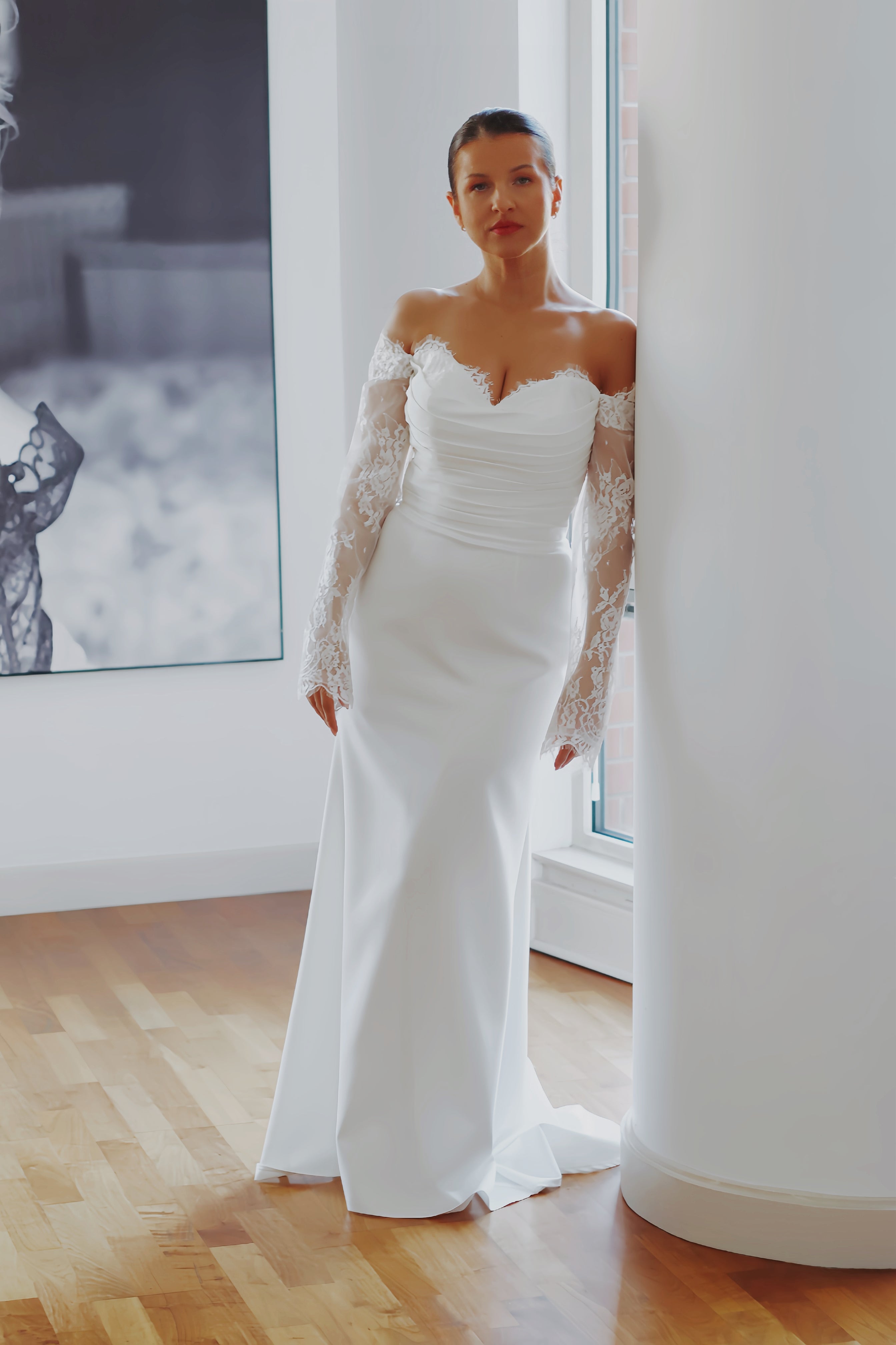 May ~ Elegant Lace Detail Wedding Dress