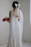 Waterfall Wedding Sleeves - Velo Bianco