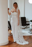 Cathedral 3D Flower Wedding Veil - Velo Bianco