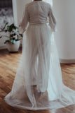 Detachable Bridal Train - Velo Bianco