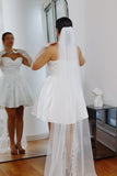 Bridal Veil with Lace Trim