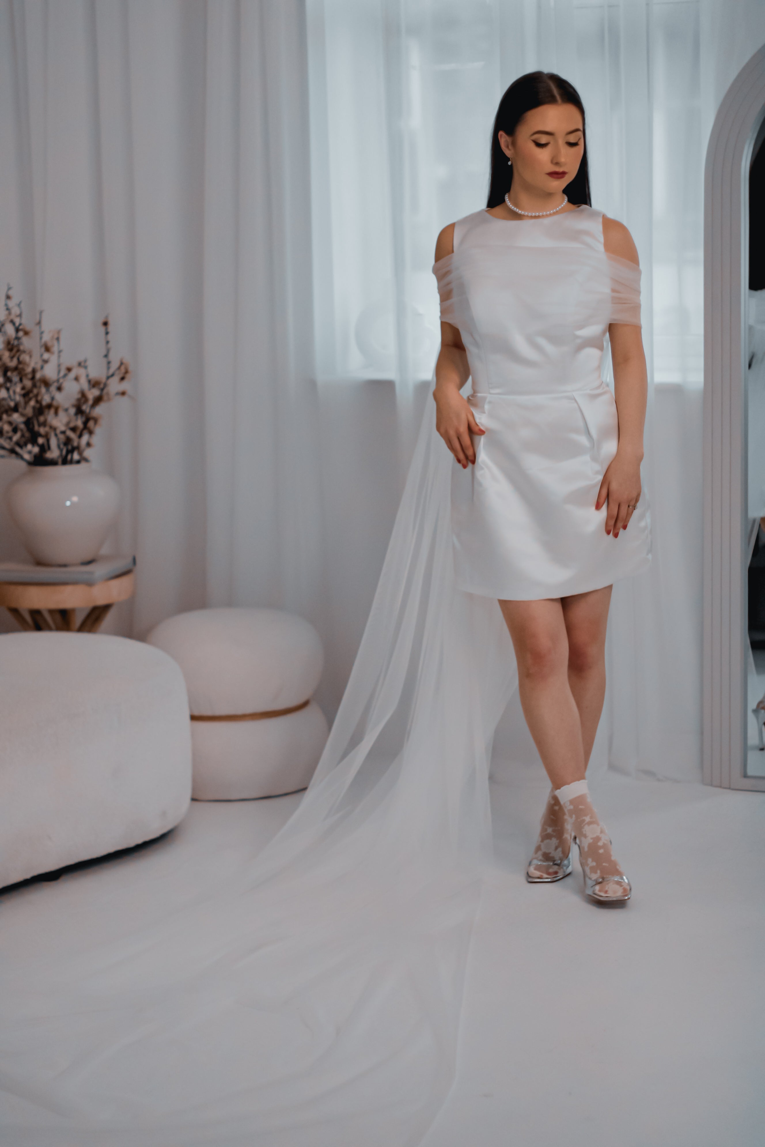 Bridal Tulle Cape