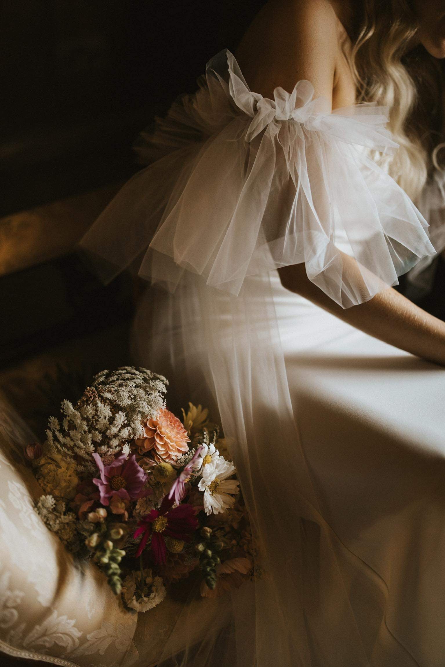 Luxury Tulle Wedding Cape