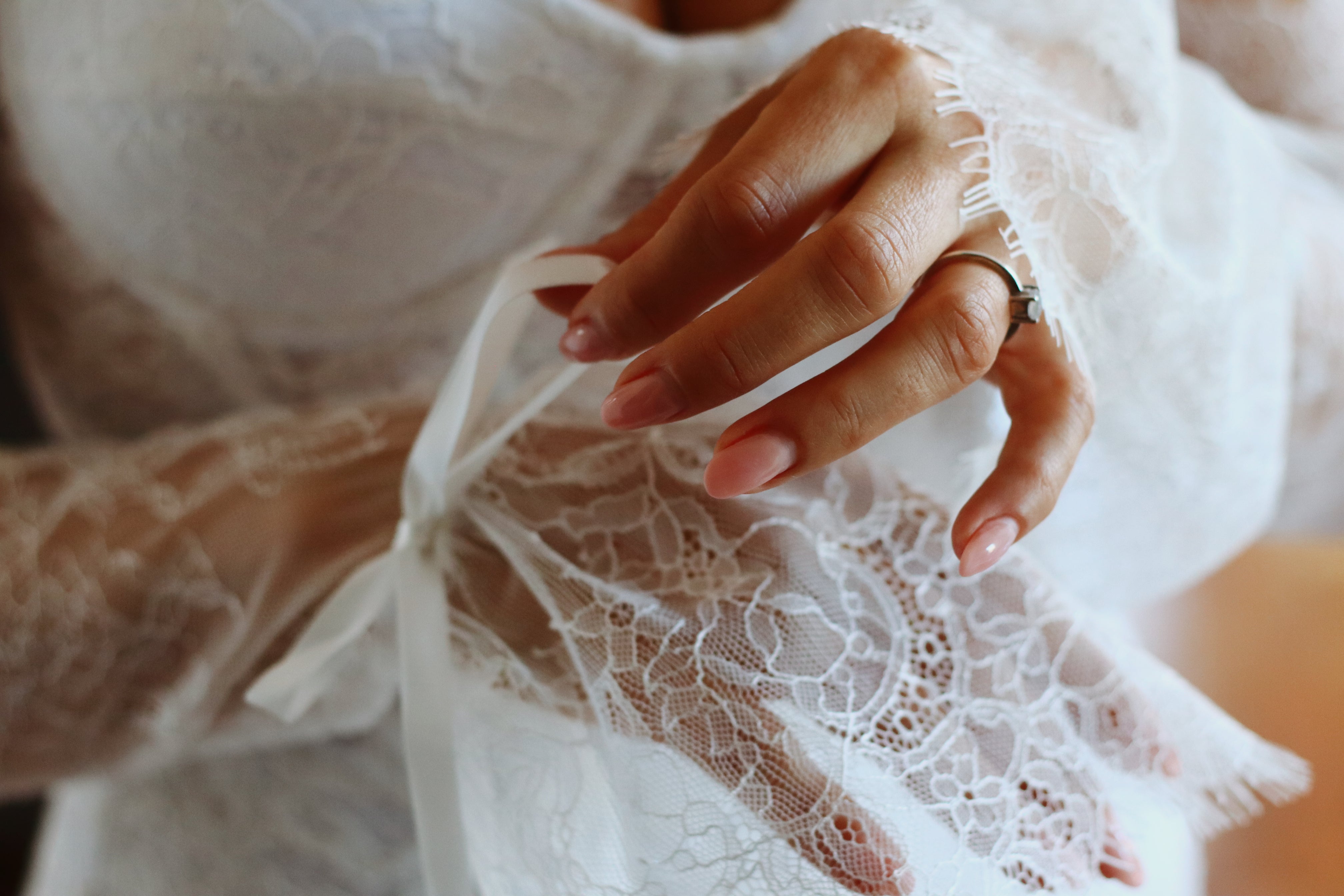 French Lace Frilly Bridal Sleeves