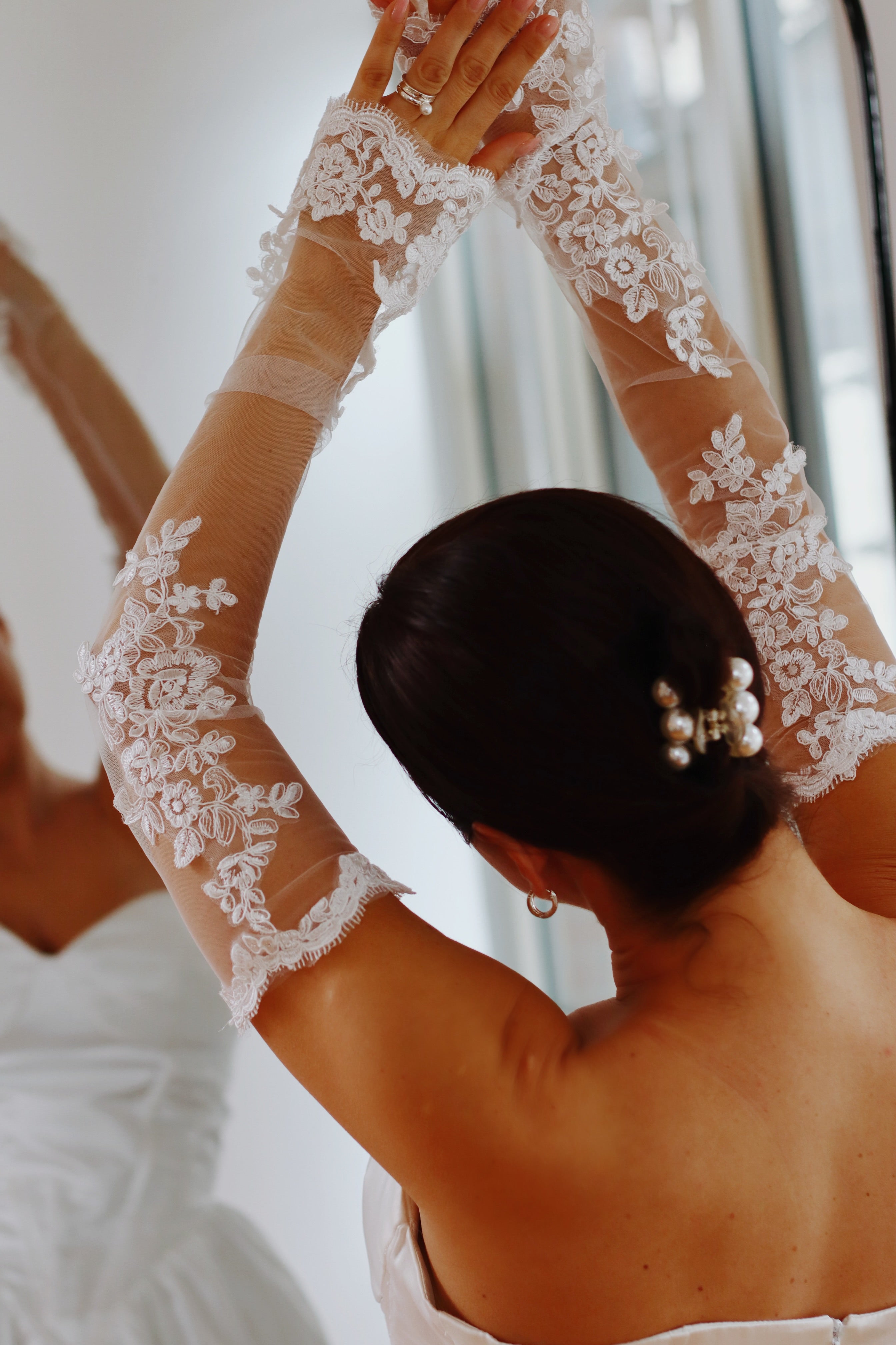 Luxury Lace Detail Wedding Sleeves