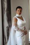 Tulle & Lace Applique Bridal Sleeves