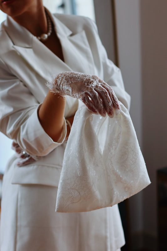 French Lace Bridal Gloves