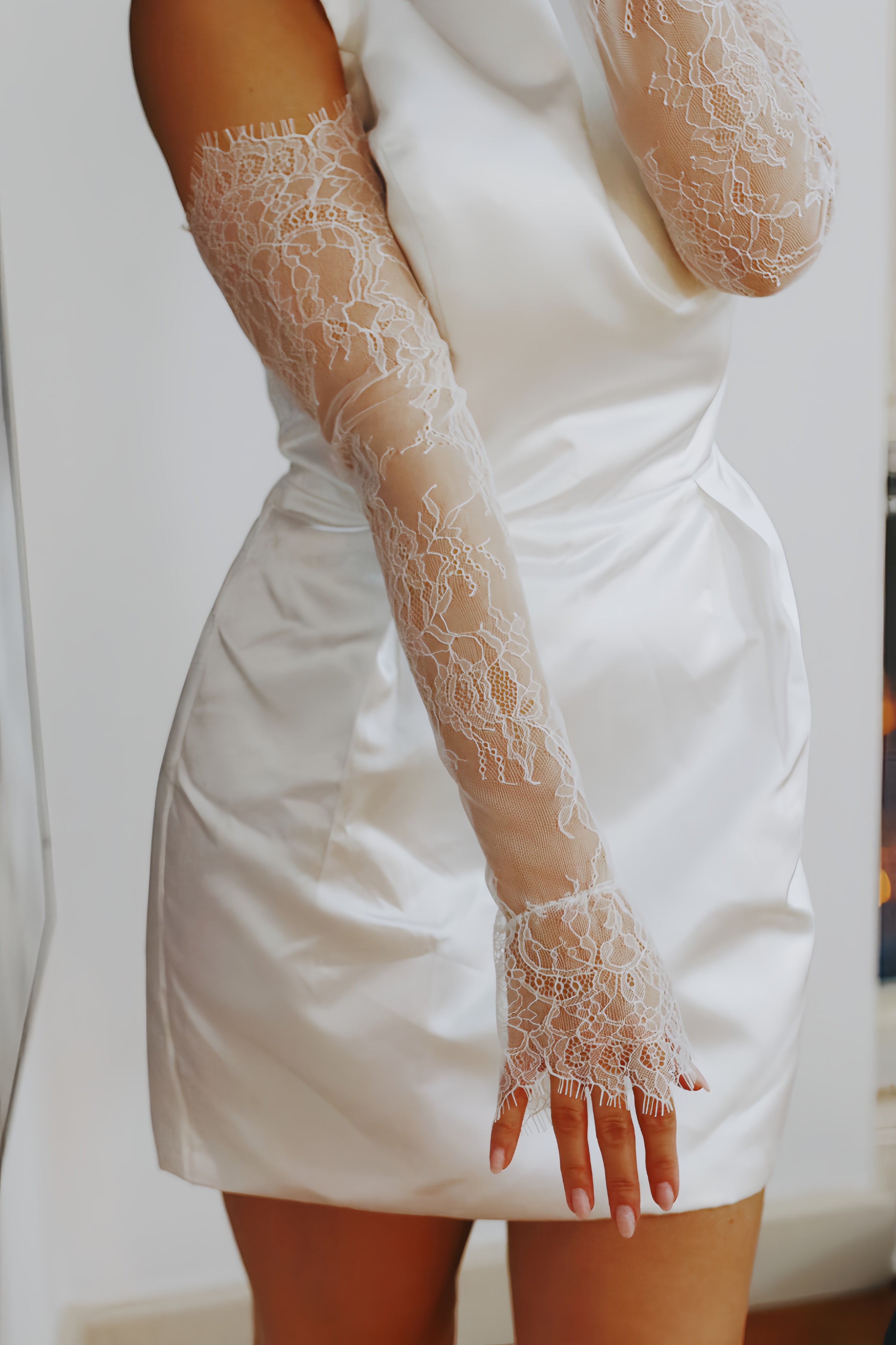 Scallop Edge Bridal Sleeves
