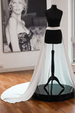 Luxury Crepe Wedding Train - Velo Bianco