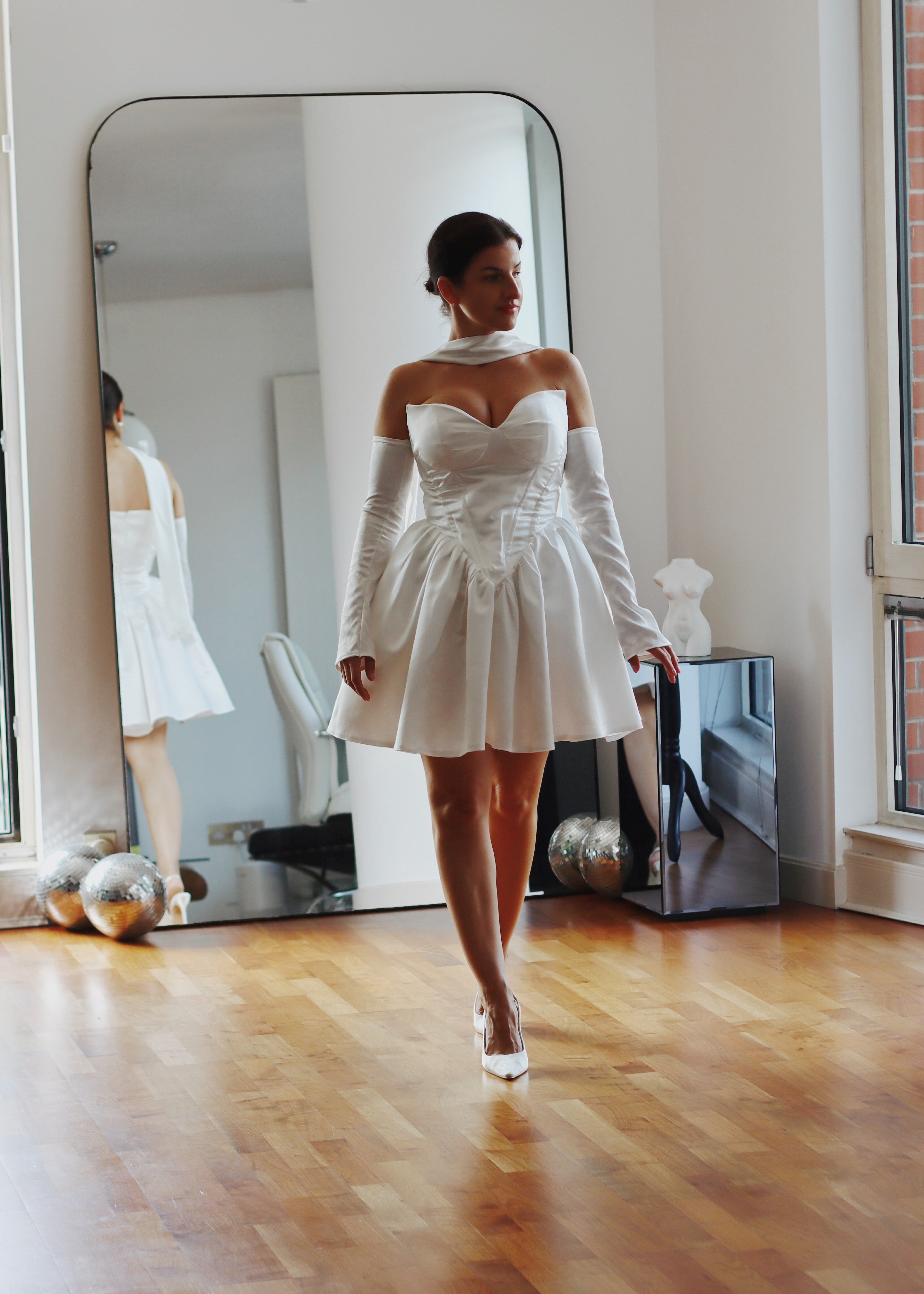 Luxury Jacquard Satin Wedding Sleeves