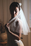 Sparkly Short Wedding Veil