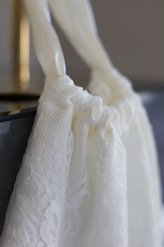 Luxury White Fringe Bridal Bag