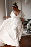 Daphne Satin Wedding Dress - Velo Bianco