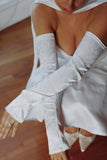 Luxury Jacquard Satin Wedding Sleeves