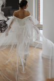 Luxury Tulle Wedding Cape - Velo Bianco