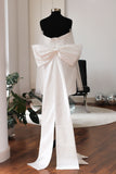Strapless Mini Wedding Dress - Velo Bianco