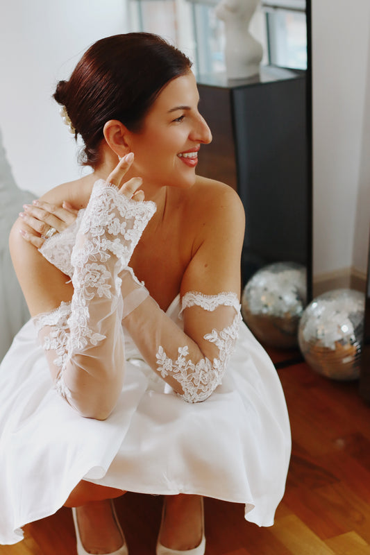 Luxury Lace Detail Wedding Sleeves