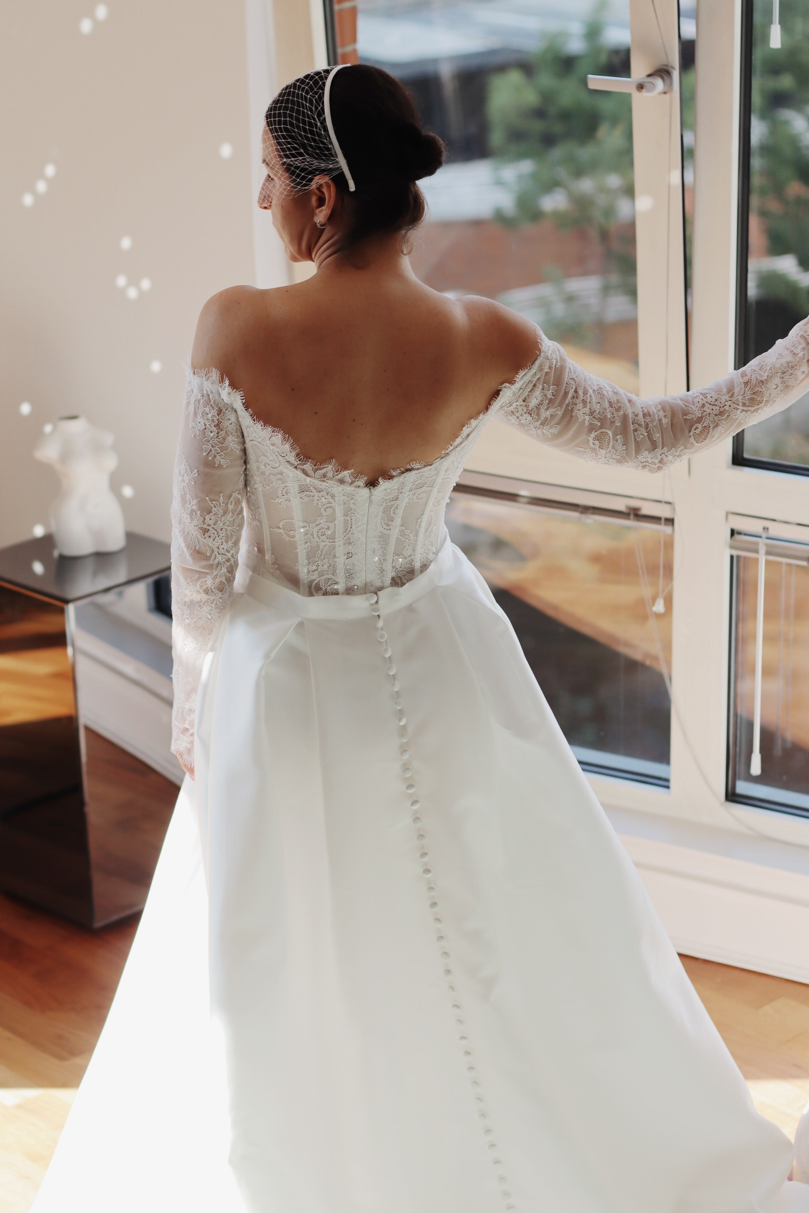 Luxury Bridal Mikado Overskirt