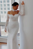 April ~ Lace Applique Wedding Dress