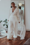 Detachable Bridal Train - Velo Bianco