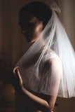 Sparkly Short Wedding Veil
