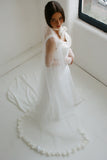 Luxury Handmade Rose Wedding Veil - Velo Bianco