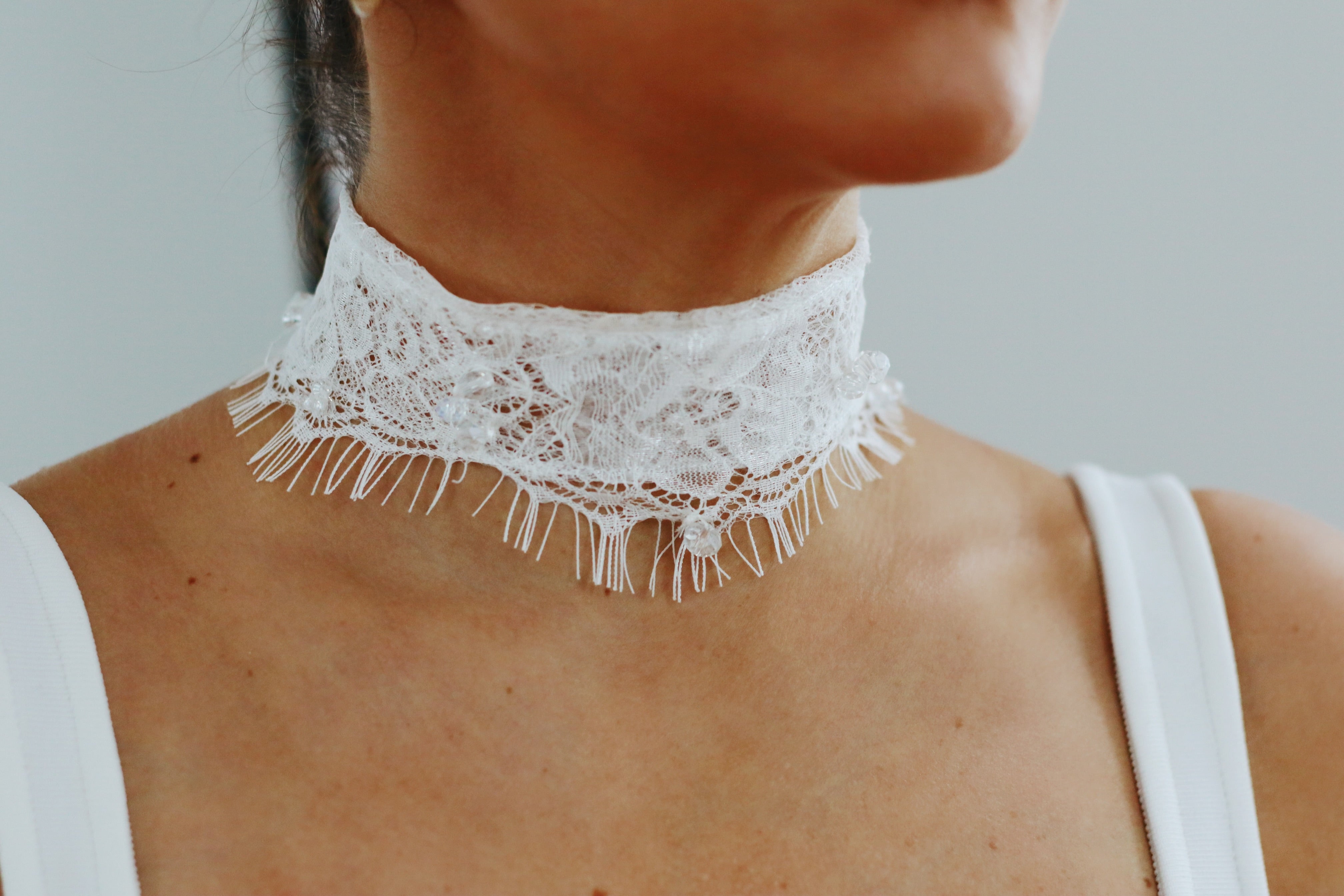 Lace Sparkly Bridal Choker