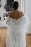 Luxury Tulle Wedding Cape - Velo Bianco