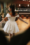 Try at Home - Lola Mini Satin Wedding Dress