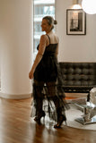 Lou Black Ruffled Skirt