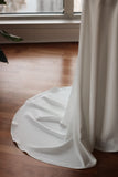 Detachable Crepe Bridal Overskirt - Velo Bianco