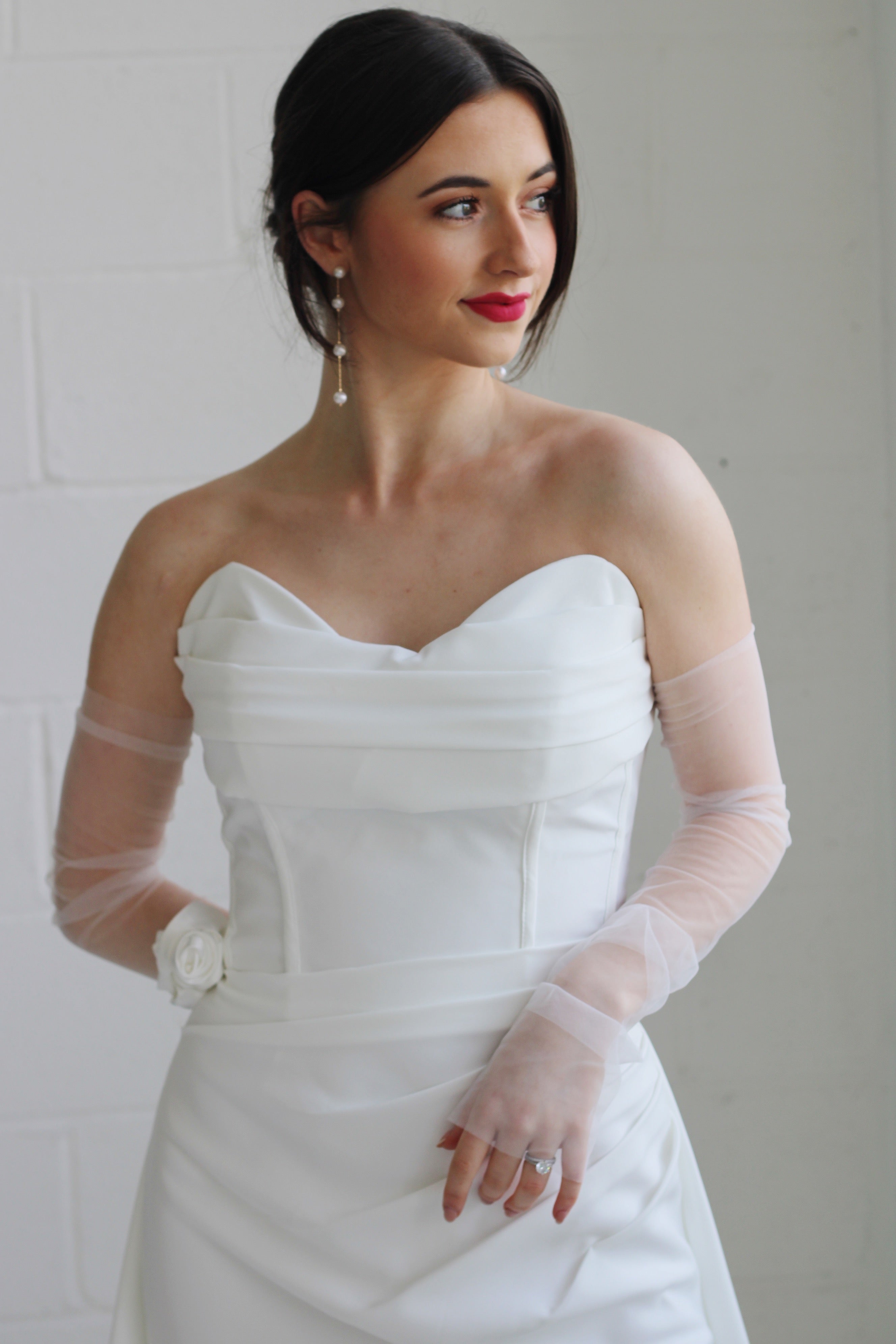 Rose Crepe Bridal Gown - Velo Bianco