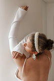 Detachable Crepe Bridal Sleeves - Velo Bianco