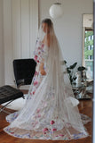Colour Drop Wedding Veil - Velo Bianco