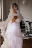 Waltz Ruffled Wedding Veil - Velo Bianco