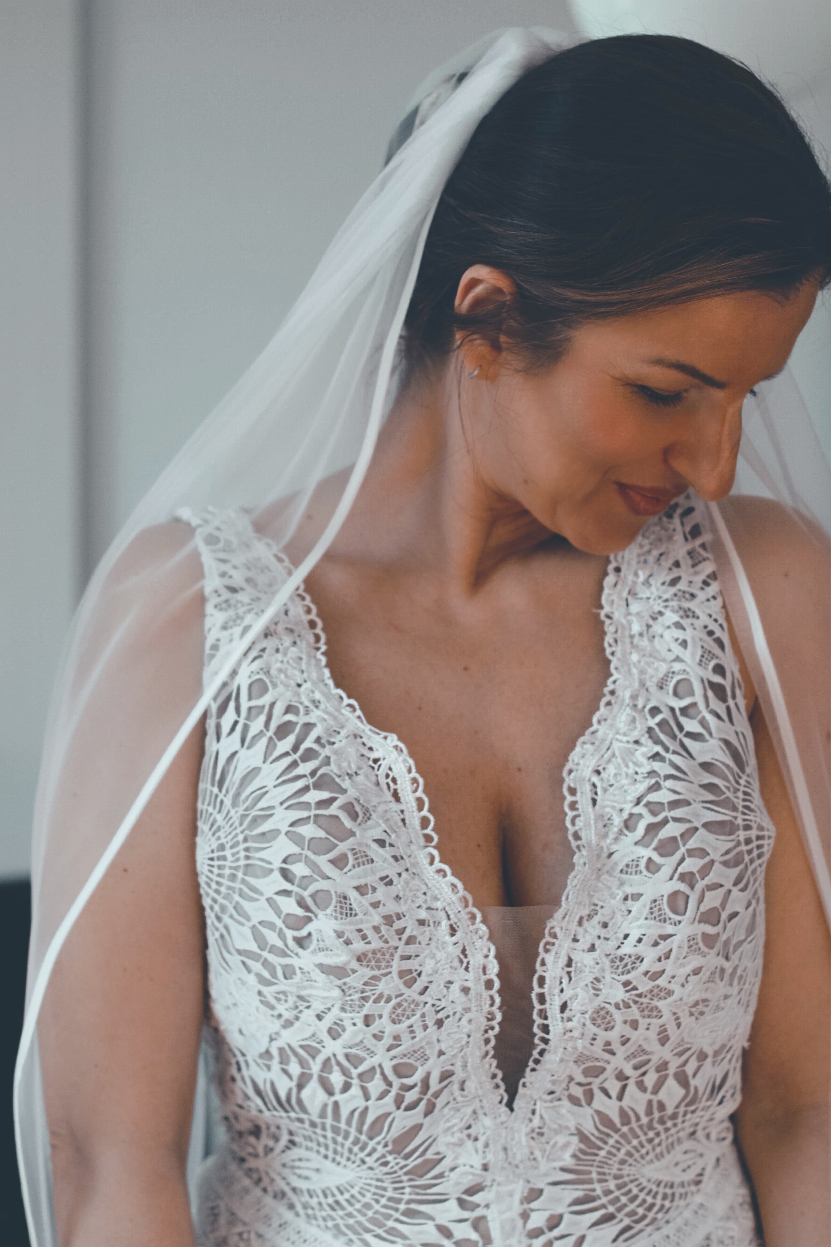 Satin Edge Cathedral Wedding Veil - Velo Bianco