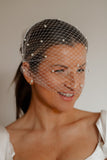 Pearl Birdcage Wedding Veil - Velo Bianco