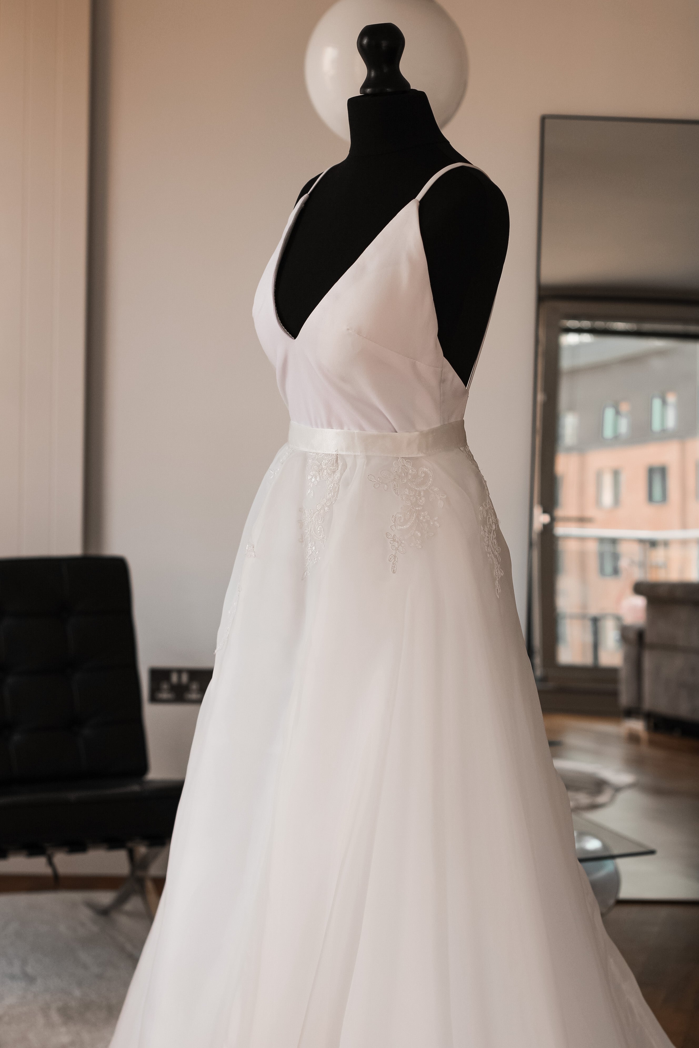 Detachable Organza Bridal Overskirt - Velo Bianco