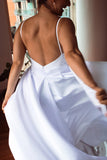 Luxury Bridal Satin Overskirt - Velo Bianco