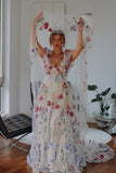 Colour Drop Wedding Veil - Velo Bianco