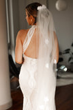 3D Flower Wedding Veil - Velo Bianco