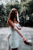 Fingerless Pearl Bridal Gloves - Velo Bianco