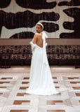 satin wedding dress