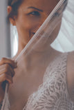Satin Edge Cathedral Wedding Veil - Velo Bianco