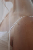 Pearl Tulle Drop Wedding Veil - Velo Bianco