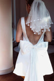 Bow Mini Wedding Dress - Velo Bianco