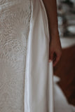 Luxury Satin Bridal Overskirt - Velo Bianco