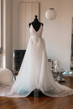 Detachable Organza Bridal Overskirt - Velo Bianco