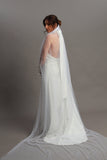 Luxury Pearl Cathedral Wedding Veil - Velo Bianco