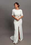 Elle Crepe Wedding Dress - Velo Bianco
